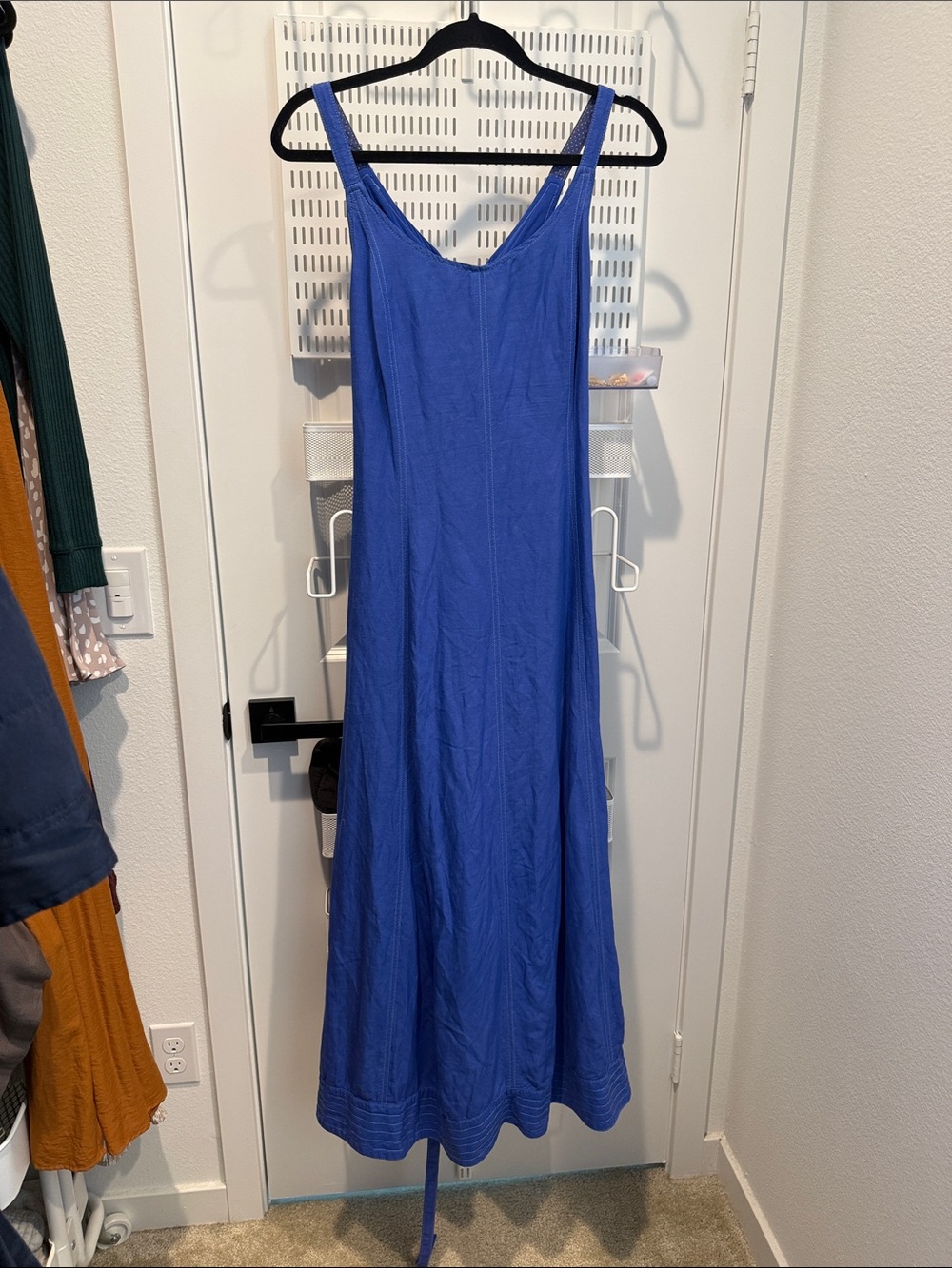 Anthropologie Royal Blue Maxi Dress